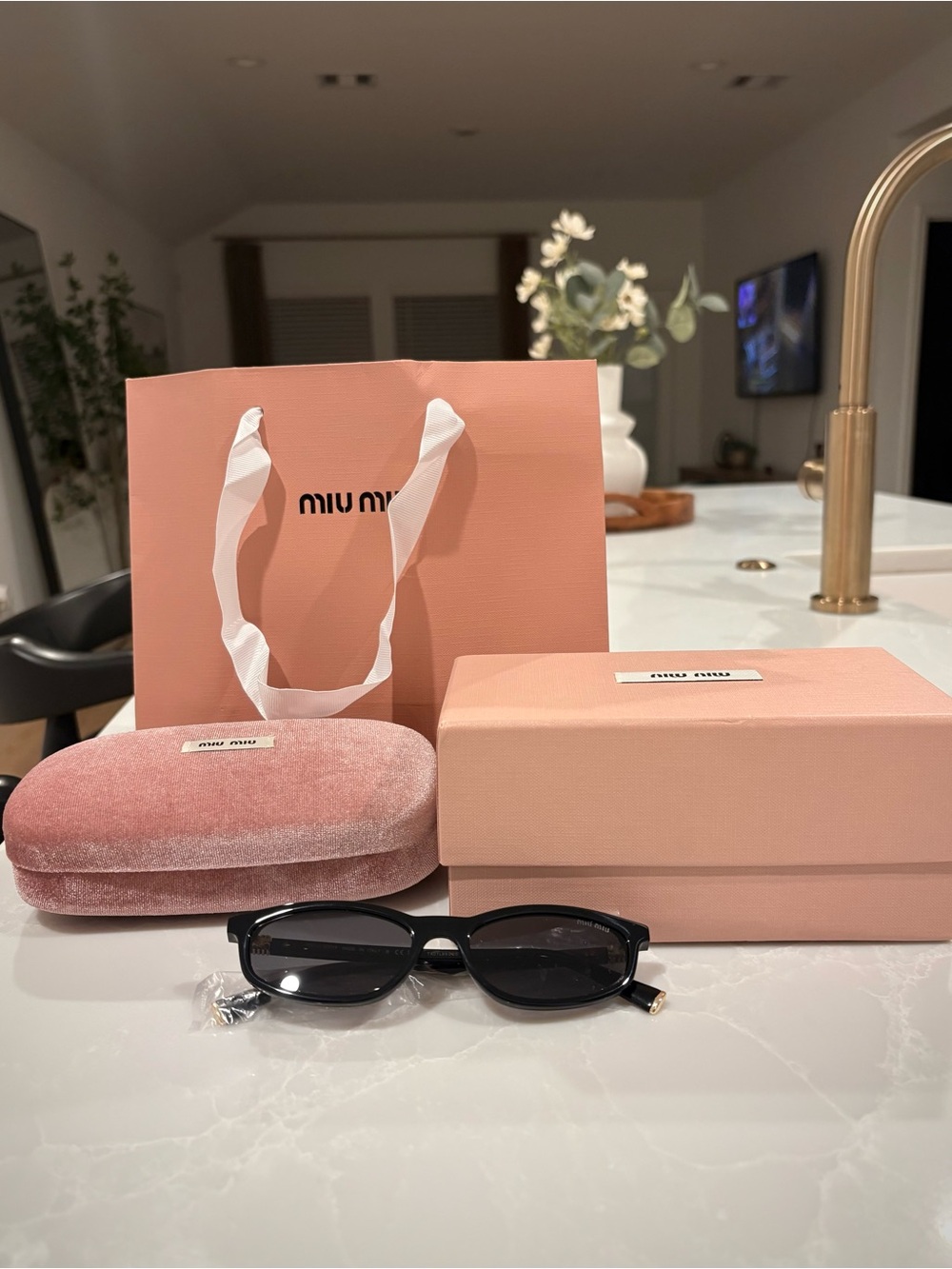 Miu Miu MU A06S Black Sunglasses